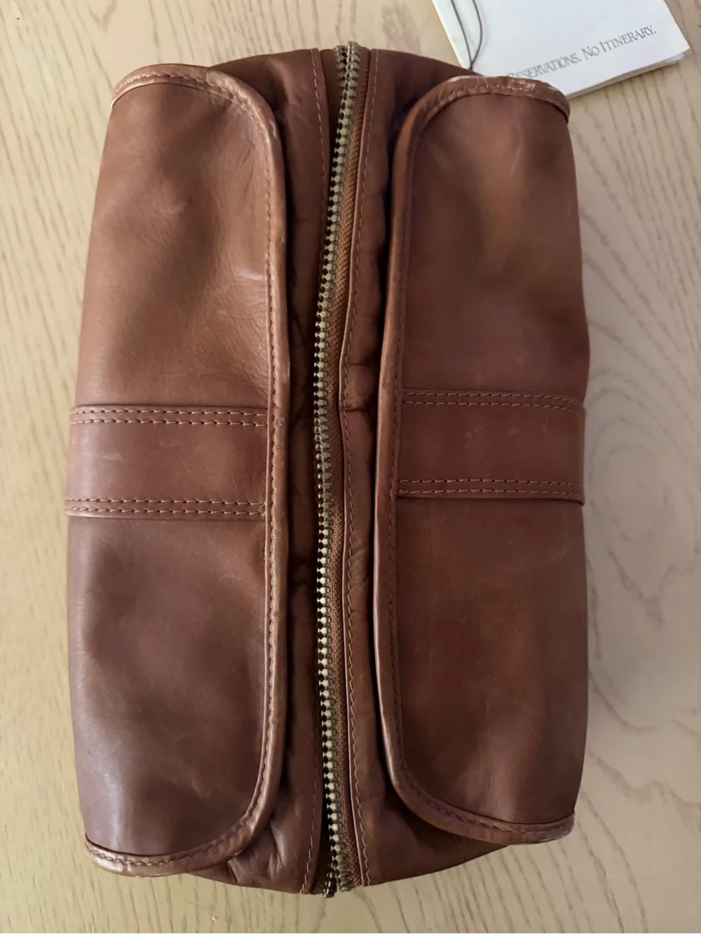 Vintage TUMI Leather toiletry bag from their Dakota Collection